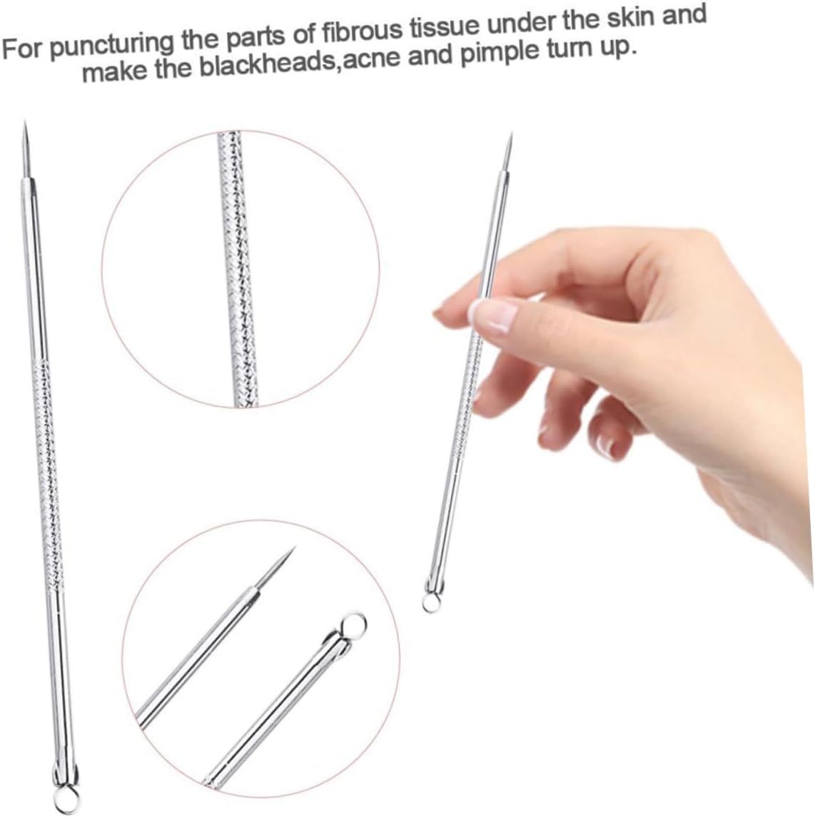 MERRYHAPY 1set Blackhead Removal Needle Storage Case Facial Cleansing Tools for Blackhead and Blemish Extraction Convenient and Portable Design