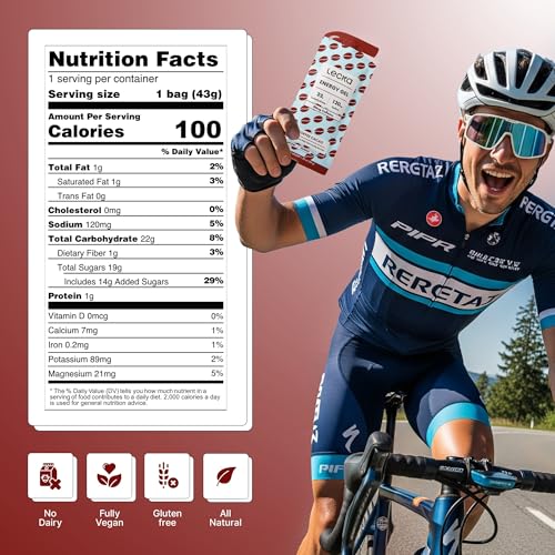 Image of Lecka Energy Gel Coffee Cacao - 22g Carbs Plus 80mg Caffeine - Real Robusta Coffee and Cacao, No Maltodextrin, Vegan, Gluten-Free (24 Pack)