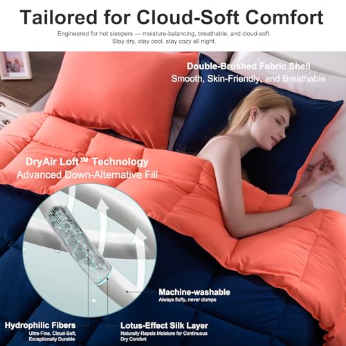 Image of California King Comforter Set, Reversible,Goose Down Alternative,All Season