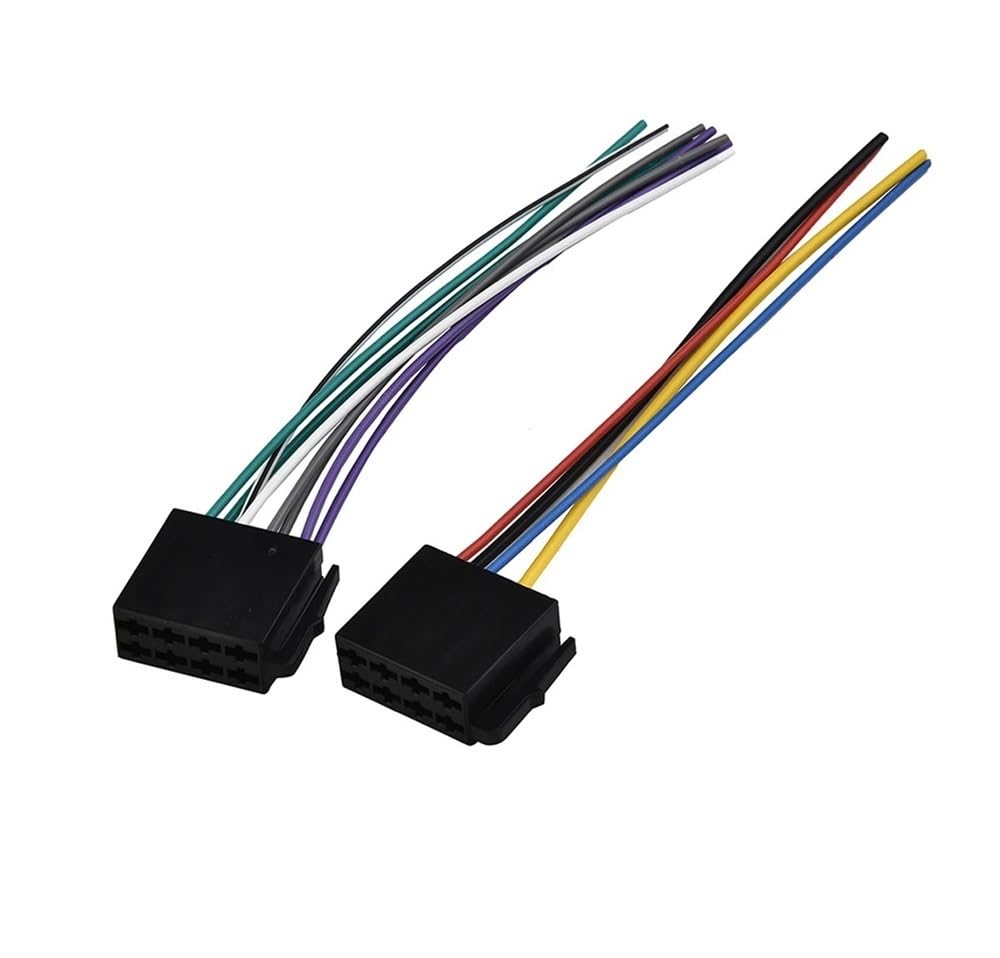 Conector coche Adaptador de cable ISO radio estéreo de coche