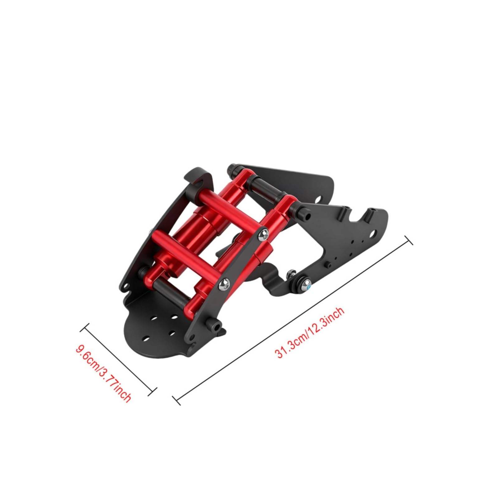 predolo Kit Ammortizzatore Posteriore Monopattino Elettrico Resistente Kit Sospensione Posteriore Monopattino Stabile Shock Assorber Elettrico, Rosso