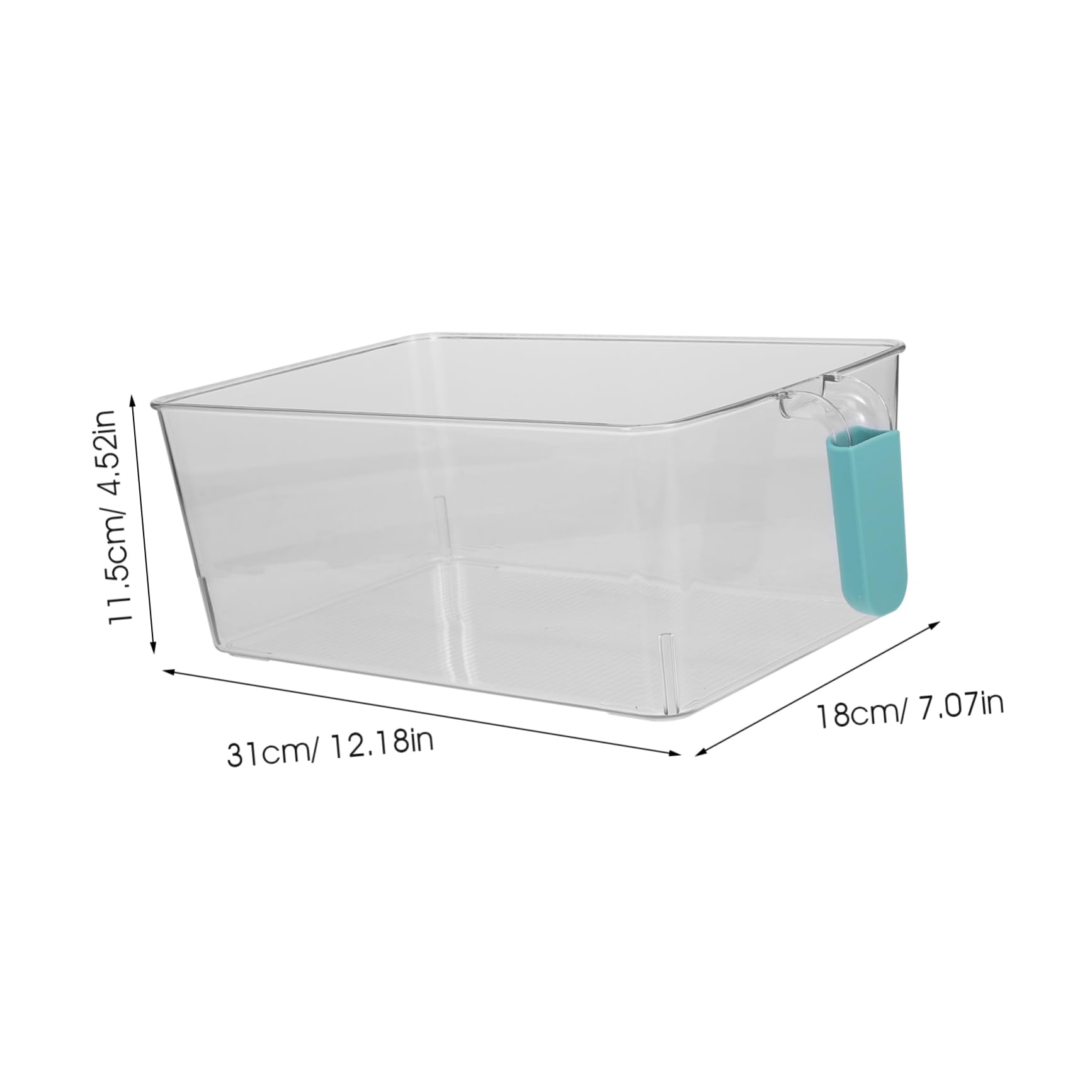 IMIKEYA 2pezzi Contenitore Per Alimenti Freschi Con Manici Organizer Per Frigorifero e Cucina Scatola Per Frutta e Verdura Capacità Facile Da Pulire e Compatta
