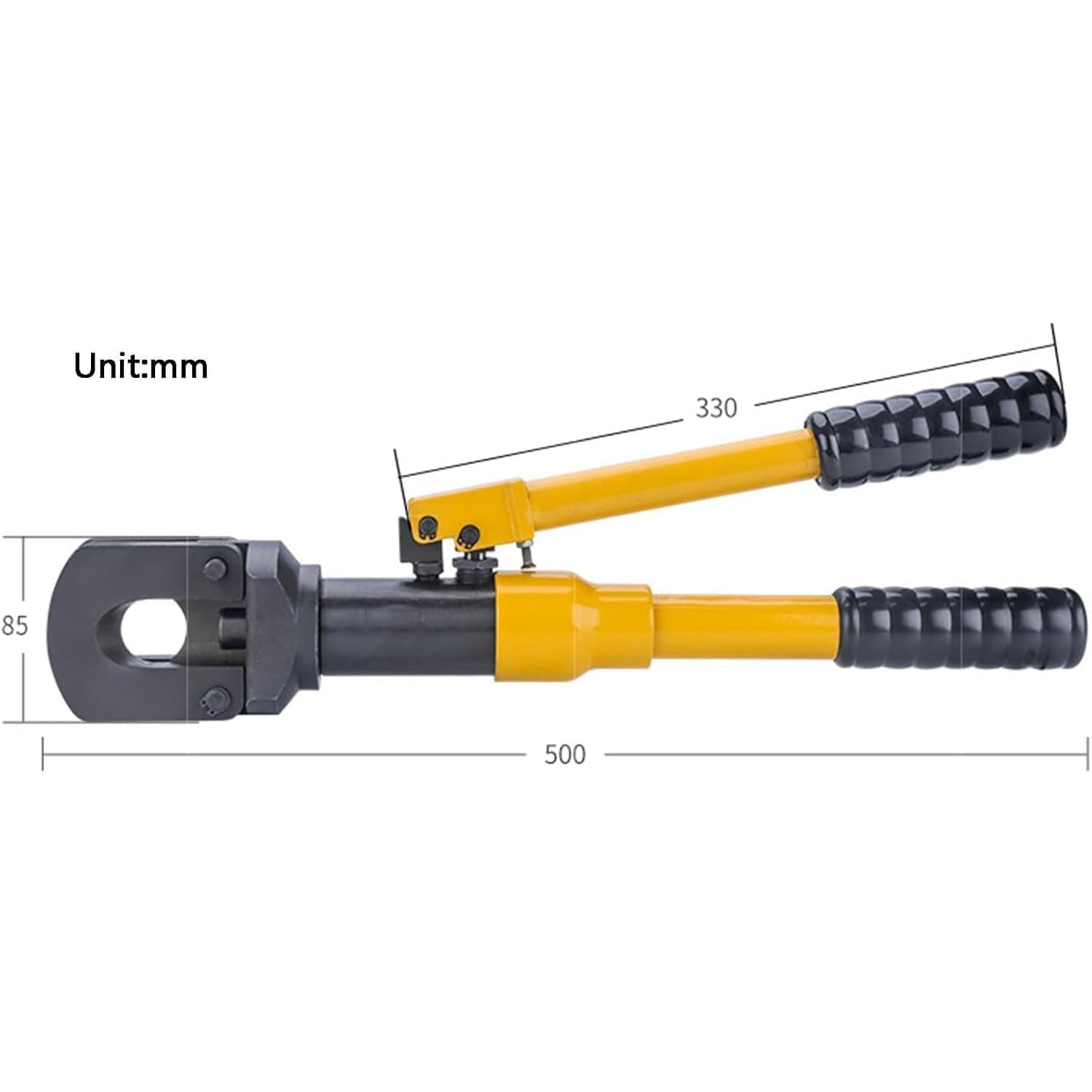 COYEUX Hydraulischer Kabelschneider, Hochleistungs-bolzenkabelschneider (10 T), Durchmesser 30 Mm, Für Drahtseile, Stahllitzen, Eisenketten Und Stahlbeton