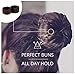 HAWWWY Women & Kids Hair Bun Maker - Ideal For Thin Hair - Easy-To-Use Donut Bun Maker - Quick & Stylish Updos, All Hair Types, Daily Use or Special Occasions - Gold (Pack of 3)