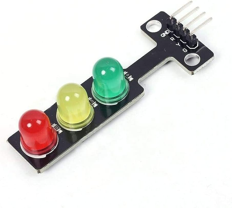 Miniatura 6 de Adeept Mini semáforo LED DC 5 V 0.197 in módulo de pantalla para Arduino, Raspberry Pi, modelo de sistema de tráfico