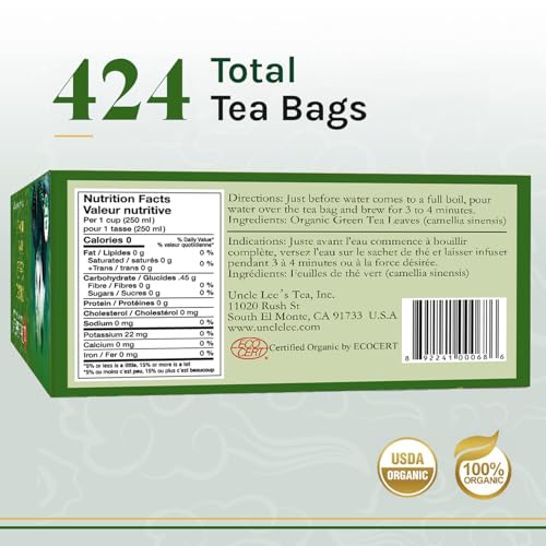 Uncle Lee's Organic Green Tea (4-Pack, 424 Count)