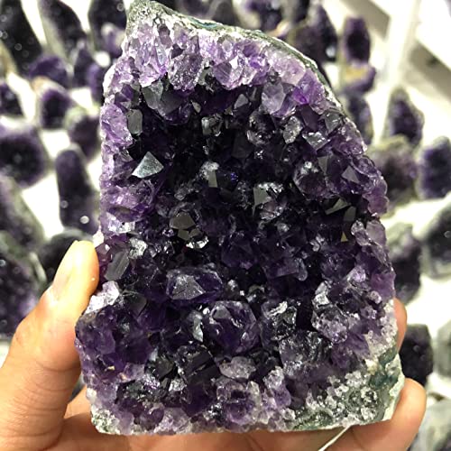 Amatista natural en bruto racimo de cuarzo uruguayo de 400g piedra energética decorativa 3