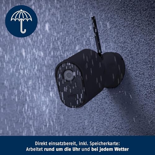 ABUS SmartLook Überwachungskamera, 2er Set - mit Bewegungserkennung, Objekterkennung, 4K-Aufzeichnung, Push-Benachrichtigung, Nachtsicht, Mikrofon, Speicherkarte, Masking und App - schwarz