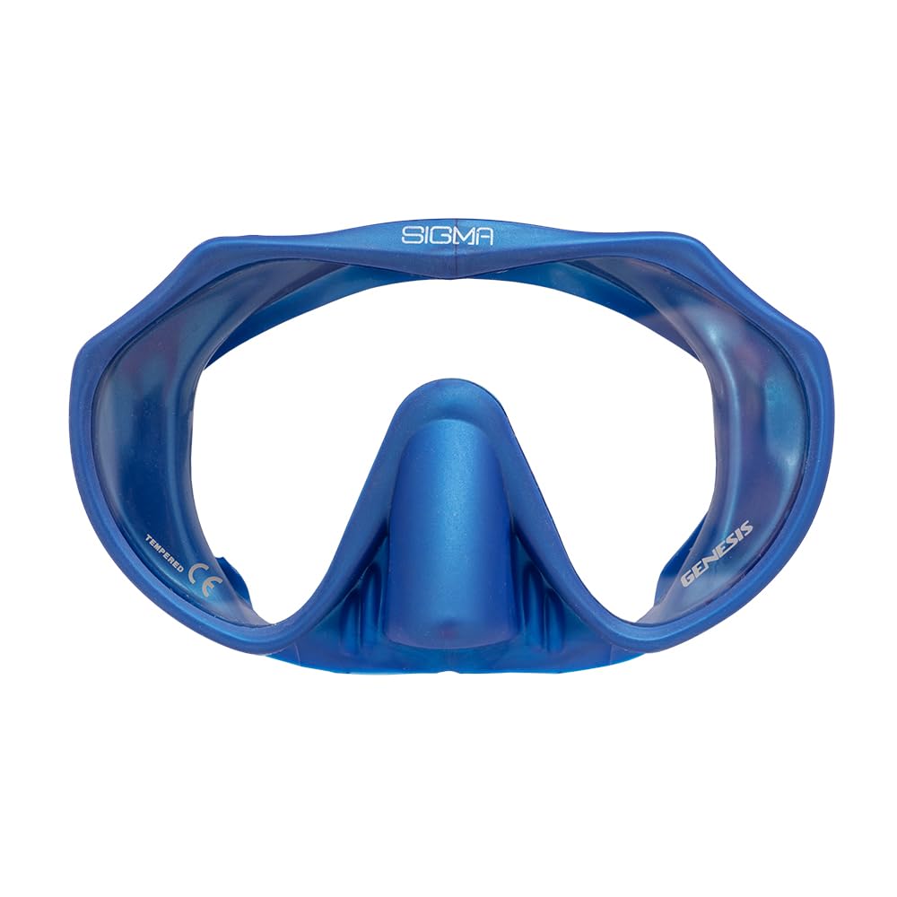 Genesis Sigma Mask. A Single Lens Framless Mask. Ideal for Scuba Diving and Snorkeling