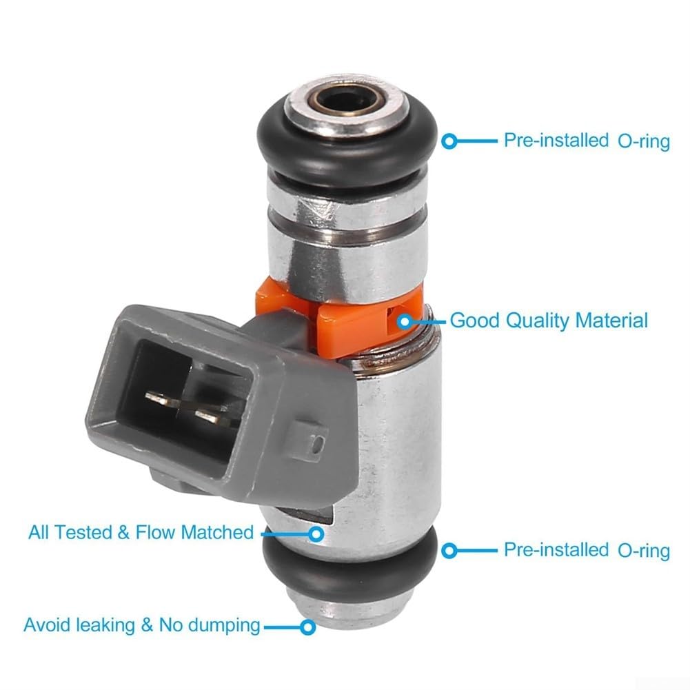 Injecteur de carburant IWP182 Pièce de rechange compatible avec Piaggio GTS250 2006 2007, OEM 8732885 6389495, compatible MP3 250/300 et Beverly Series