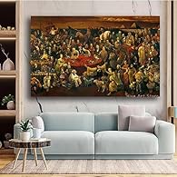 【Canvas Prints】Our prints do not contain frames. But keep 3-5cm blank blocks on each side to ensure that each customer has enough scope to frame the painting. 【Easy to Clean】Canvas printing is easy to clean, you can wipe it clean with a dry cloth, an...