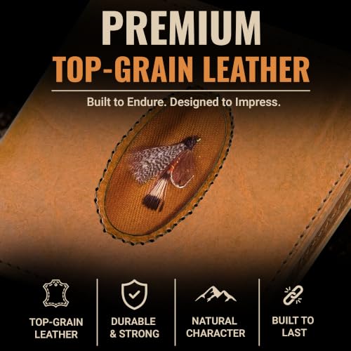 Image of ROGUE WALLET Angler Front Pocket Wallet for Men - Slim, Compact Leather Card Holder with ID Window - Minimalist Front-Pocket Wallet for Cash, Cards & Travel Essentials (Tan)