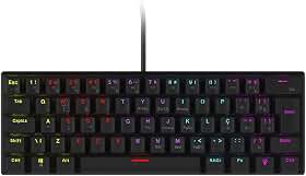 TECLADO MECÂNICO 60% VINIK ANIHI BLACK - SWITCH RED - LED RAINBOW - ANIHIBKRD