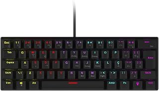 TECLADO MECÂNICO 60% VINIK ANIHI BLACK - SWITCH RED - LED RAINBOW - ANIHIBKRD