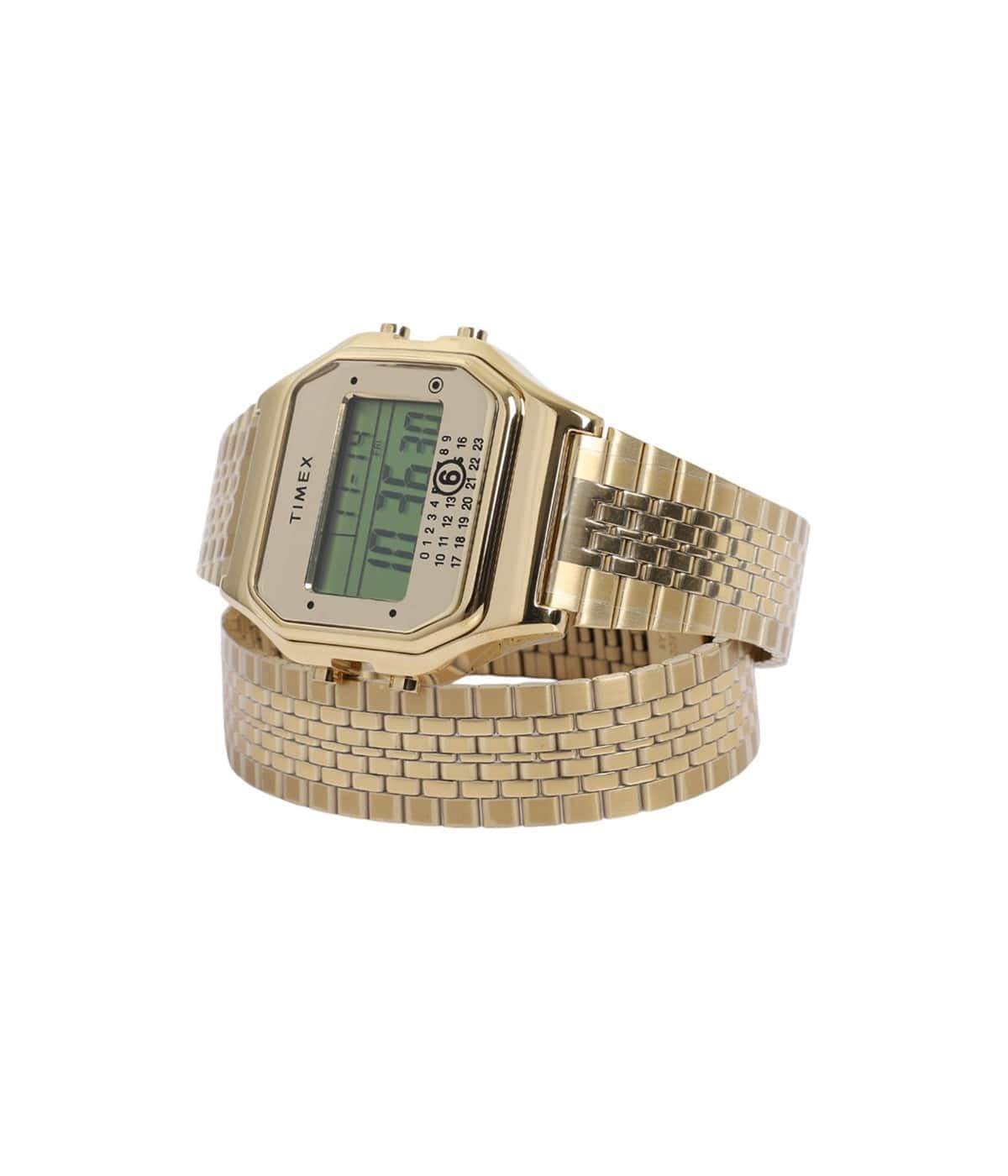 MM6TIMEX ゴールド デジタル腕時計 MM6コラボは沼すぎる。天才的ゴールドにノックダウンの腕時計「MM6