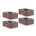 Produktbild Bestlivings Stabile Faltbox 4er Pack Holzdesign 40 x 30 x 16,3cm (LxBxH) Stapelbarer Faltbarer Einkaufskorb 16L - Robuste Klappkiste - Gemüsekiste Obstkise
