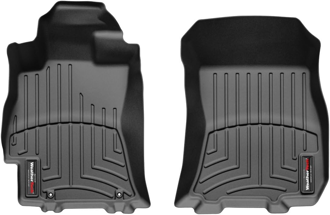 WeatherTech Custom Fit FloorLiners for Subaru Outback, Legacy, 1st Row (442591), Black