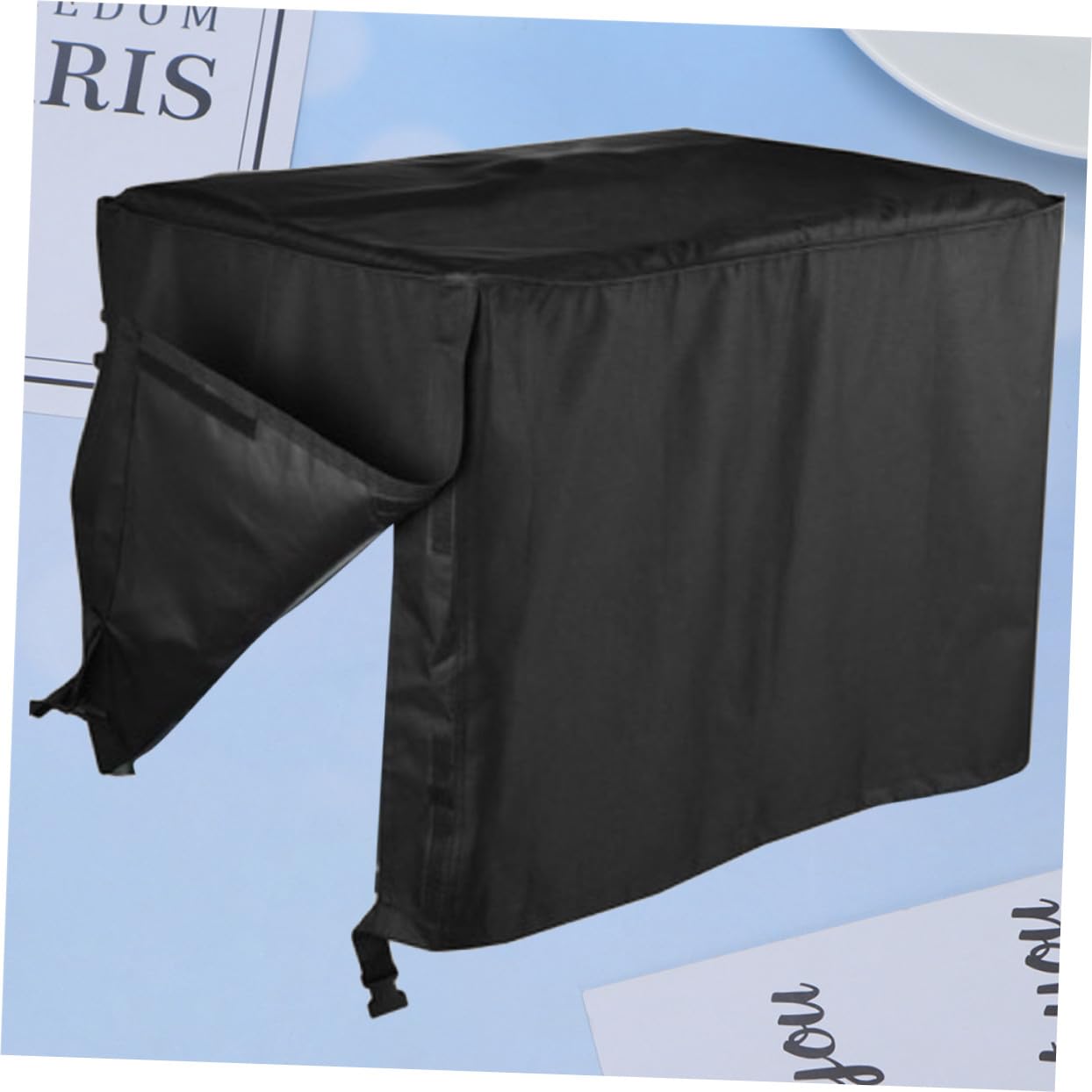 UPKOCH Funda Protectora para Generador Rectangular Resistente UV y Lluvia Poliéster y PVC Duradero para Exterior Jardín Color Negro