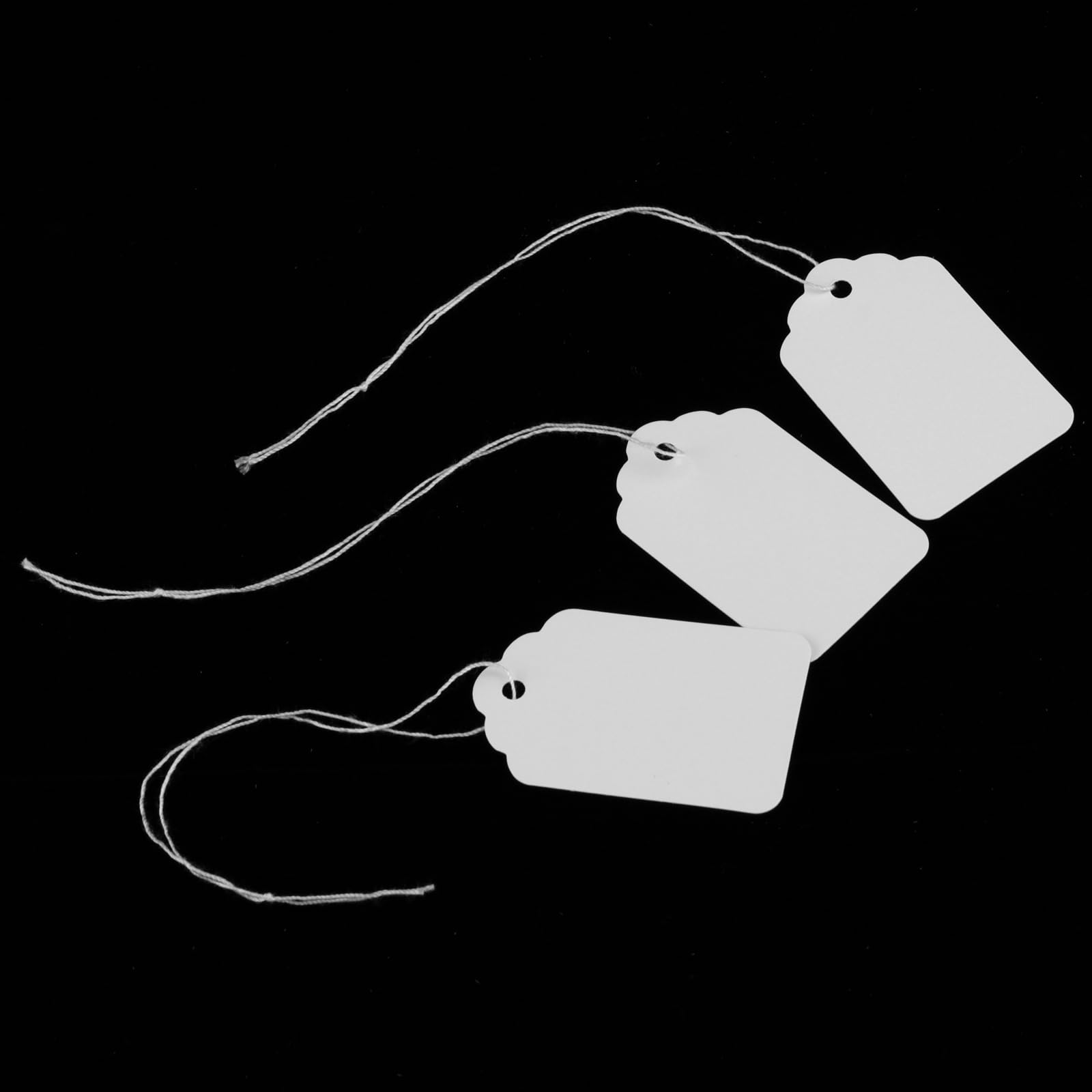 Vetement YUENPUN Lot De 1000 étiquettes De Prix Blanches Avec Ficelle,  étiquettes De Prix Pour Bijoux, Articles D'artisanat, Ornements, 4,5 X 2,8  Cm Etiquette Prix, image size:1600x1600