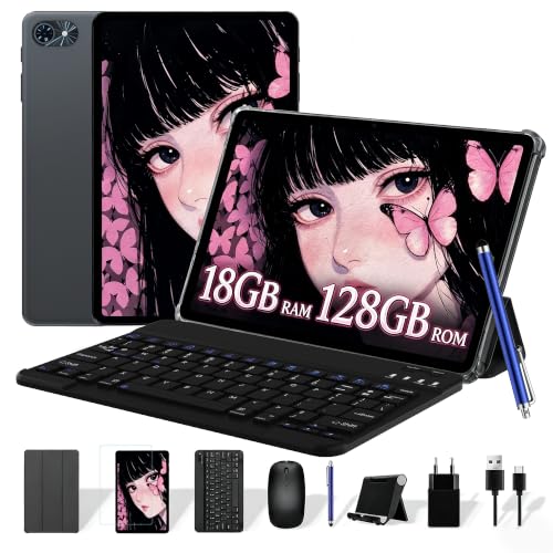 TABWEE Tablet mit Tastatur und Stift,18 GB + 128 GB (2 TB TF) – Ansicht 1