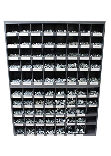 Agriline Supply 5170-Piece Grade 5 USS Coarse Thread Fastener Kit with Two 40-Hole Bins