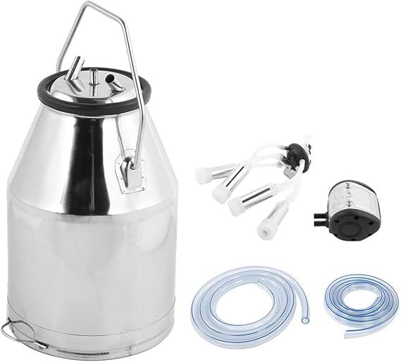 Barrel Container Milking Pail, Stainless Steel Bucket
