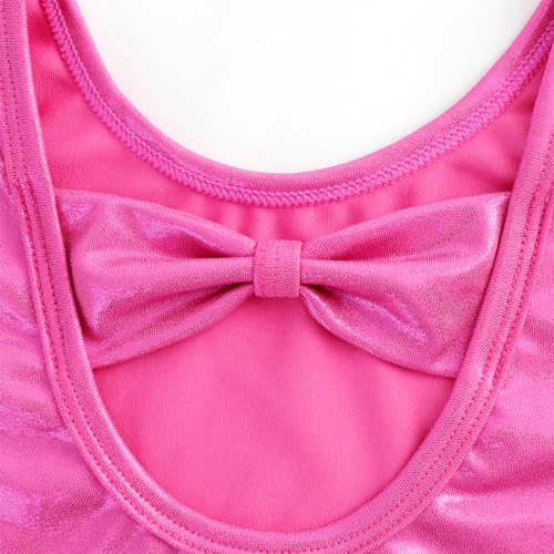 Image of HOZIY Gymnastics Leotards for Girls with Shorts Toddlers Biketards Rainbow Unicorn Dinosaur Mermaid Leopard Flower Galaxy