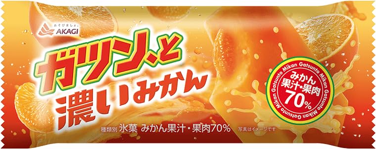 Amazon.co.jp: 赤城乳業 ガツン、と 濃いみかん90ml×24袋 : 食品・飲料