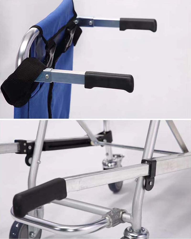 NOLLAM Camilla - Silla de escalera médica plegable de aleación de aluminio, silla de emergencia para ambulancia, bombero, evacuación, camilla de escalera con cinturones de seguridad y frenos, 159 kg