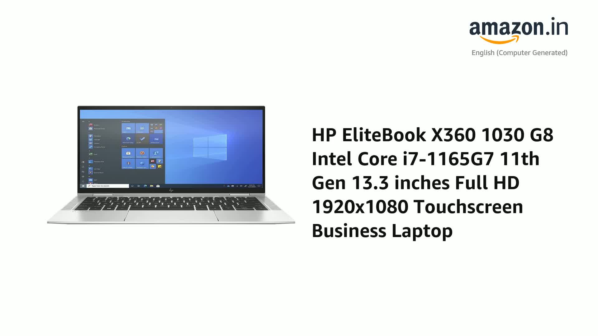 HP EliteBook X360 1030 G8 Intel Core i7-1165G7 11th Gen 13.3