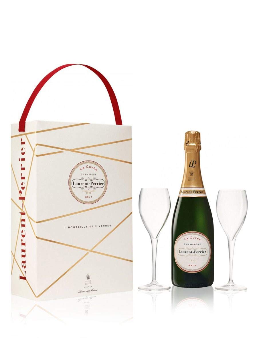 Estuche Laurent-Perrier La Cuvée + 2 Copas