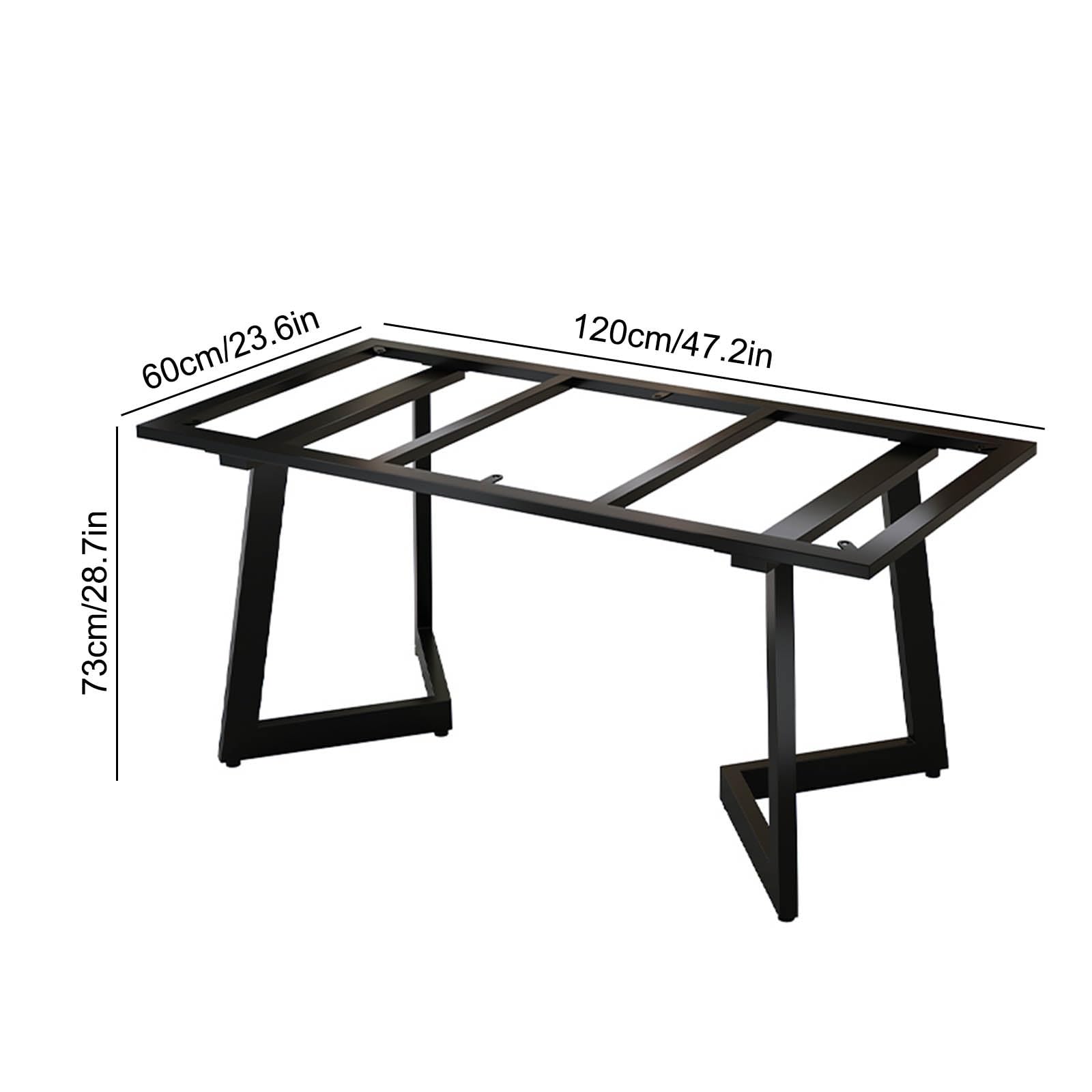 Pieds de Meubles en métal, for Table Basse, Pieds de Bureau, avec Protections Sol(Silver,120 * 60cm/47.2 * 23.6in)