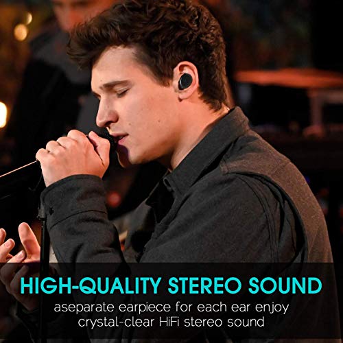 Ip68 Waterproof Swimming Earbuds - Sport Wireless Bluetooth 5.0 Headphones Built-In Mic Sweatproof Stable Fit In Ear Headsets With Wireless Charging Case Special For Swimming Bathing Driving Sauna #TOP2