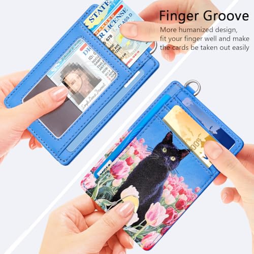 Image of FurArt Slim Minimalist Wallet RFID Credit Card Holder for Men | slim minimalist compact rfid id window thin