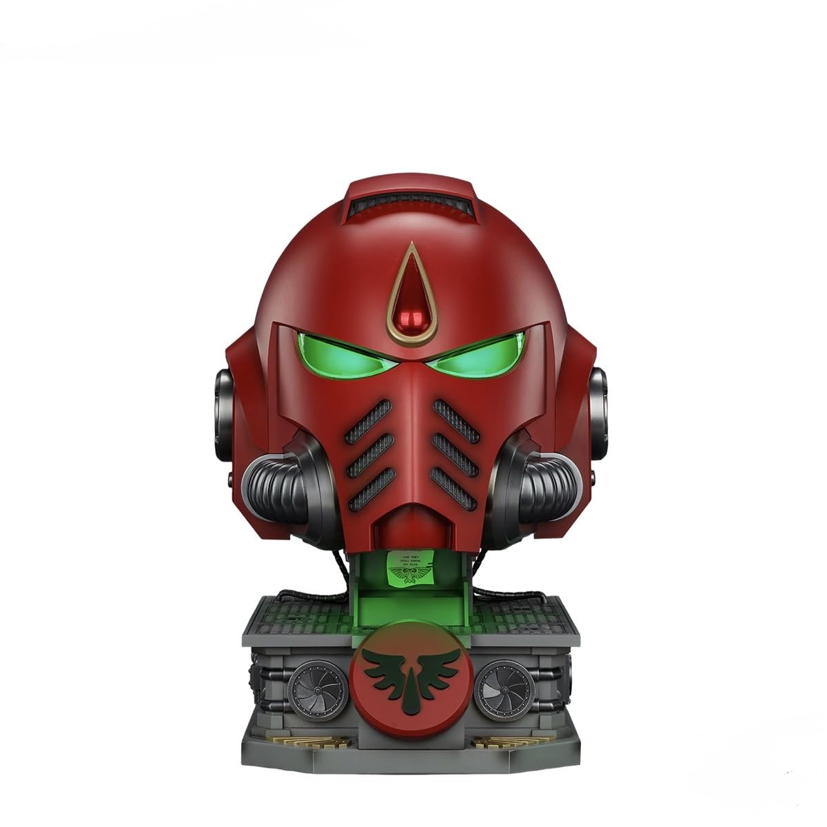 JOYTOY Warhammer 40K Blood Angels MkX Helmet & Display Stand Model - 1:1 Scale Collectible ((Ages 15+, Perfect Holiday/Birthday Gift!))