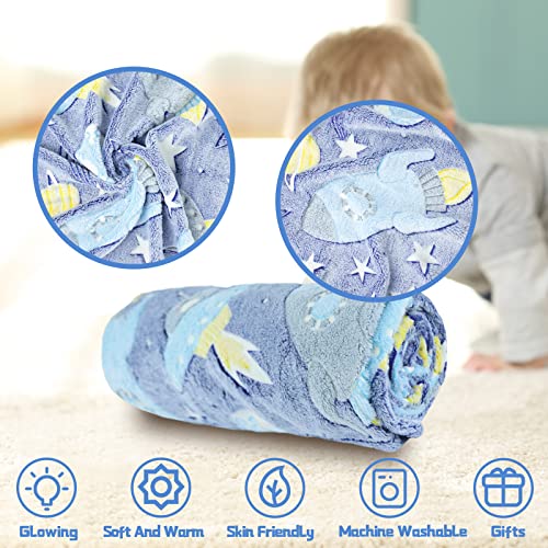 AVJWWD Glow in The Dark Throw Blanket - Image 4