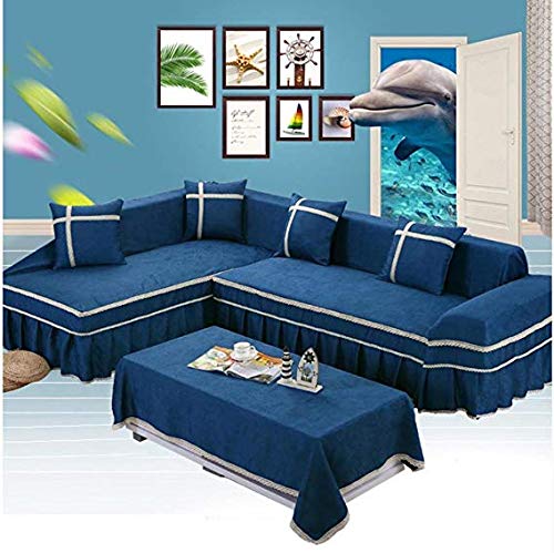 Housse de canapé en daim jacquard chic et universelle - 2