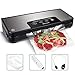 Vacuum Sealer Blusmart 80Kpa Stainless Steel Food Sealer Machine Air Sealing Systemfor Food Saver Storage with Dry and Moist Modes Starter Kit with Holder, Roll/Bags & Hose