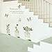 Produktbild Wandtattoos WandbilderAbnehmbar Wandsticker Papiertreppen Wohnzimmer Schlafzimmer romantische Bettwäsche Wandsticker grüne Papierpflanzen Topfblumen 50 * 70cm