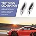 MLY 6PCS Car Fender Trim Decorative, ABS Air Flow Fender Side Intake Vent Adhesive Stickers, Simulated Air Hood Vents Intake Grille Decorative Decals, Exterior Accessories for Most Cars (Silver)