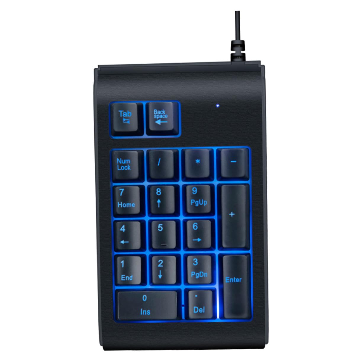 Clavier numérique rétroéclairé Housoutil Mini USB filaire mécanique pourordinateur portable et PC compatible multimédia 
