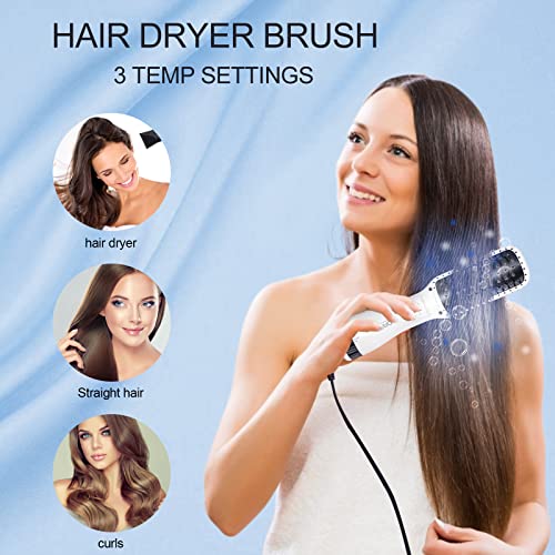 Negative Ion Hair Straightener Brush,Small Hair Dryer Brush With Brush Cases,Hot Hair Brush,Hair Dryer Brush For Short Hair,Blow Dry Brush,Paddle Brush Dryer,One Step Hair Dryer And Volumizer #TOP6