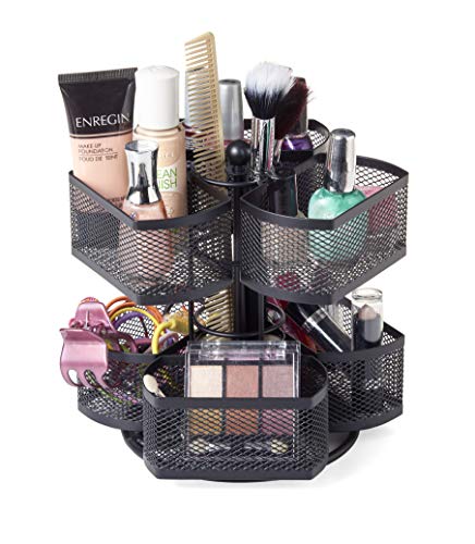 Nifty Cosmetic Organizing Carousel, Black - Thumbnail 4