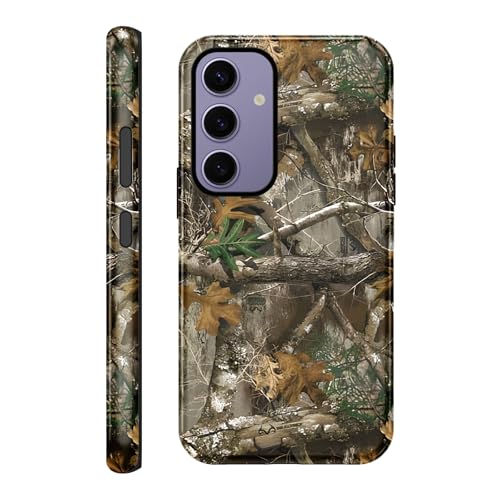 Coque Samsung S24 5G 2 en 1 antichoc motif feuille arbre pour chasseur