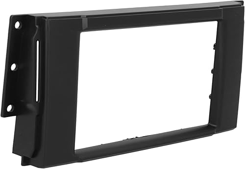 Kit de tablero de instalación doble DIN, Fydun negro ABS 2 DIN audio estéreo Fascia panel de navegación Fascia marco estéreo para coche para Land