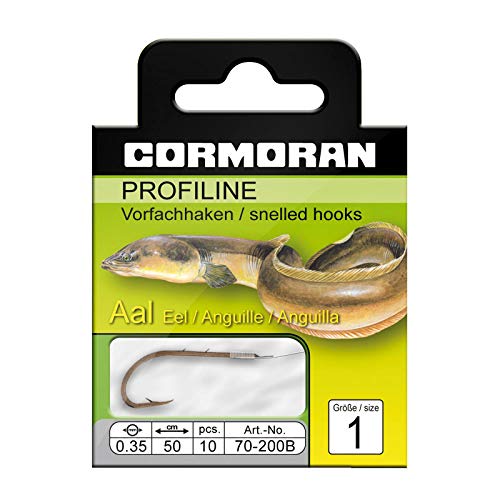 Cormoran PROFILINE Aalhaken brüniert Gr.1 0,35mm Cormoran PROFILINE Aalhaken brüniert Gr.1 0,35mm