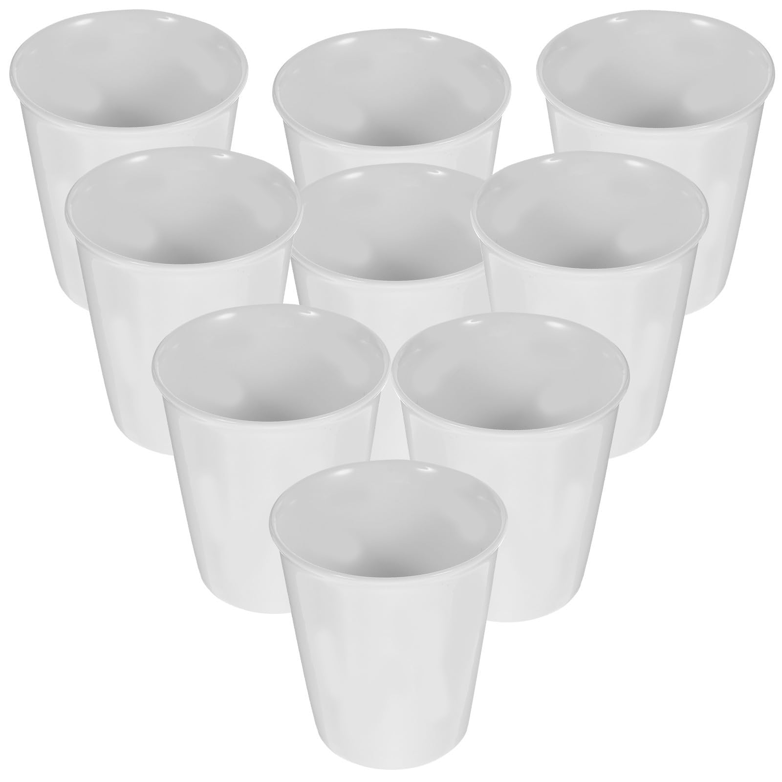 Tasses à café 180ml en céramique blanche le lot de 10 gobelets durables