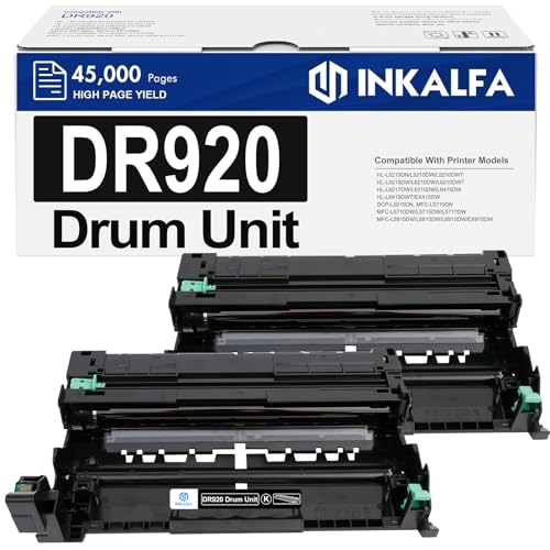Image of DR-920 DR920 Drum Unit Black 2-Pack Compatible Replacement for Brother DR920 DR 920 DR-920 Drum Unit for HL-L6210DW L5210DW L5215DW L6217DW L6310DW L6415DW MFC-L5710DN L5710DW Printer