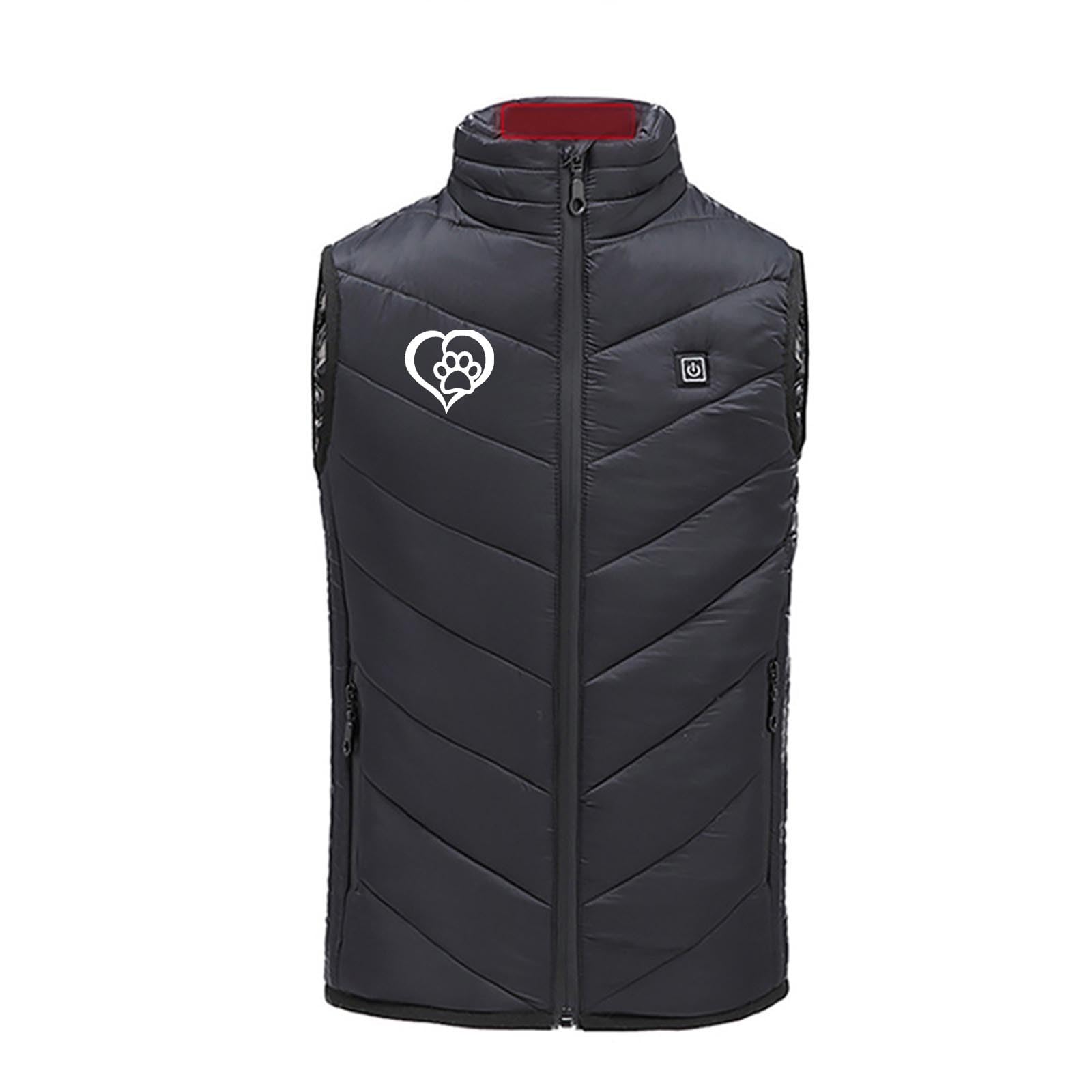 Gilet Chauffant Enfant Veste Chauffante Sans Manche électrique USB Enfants Garçons Filles avec 3 Zones de Chauffage et Température Sur 2 Niveaux pour Camping Coupe-Vent Imperméable Ski