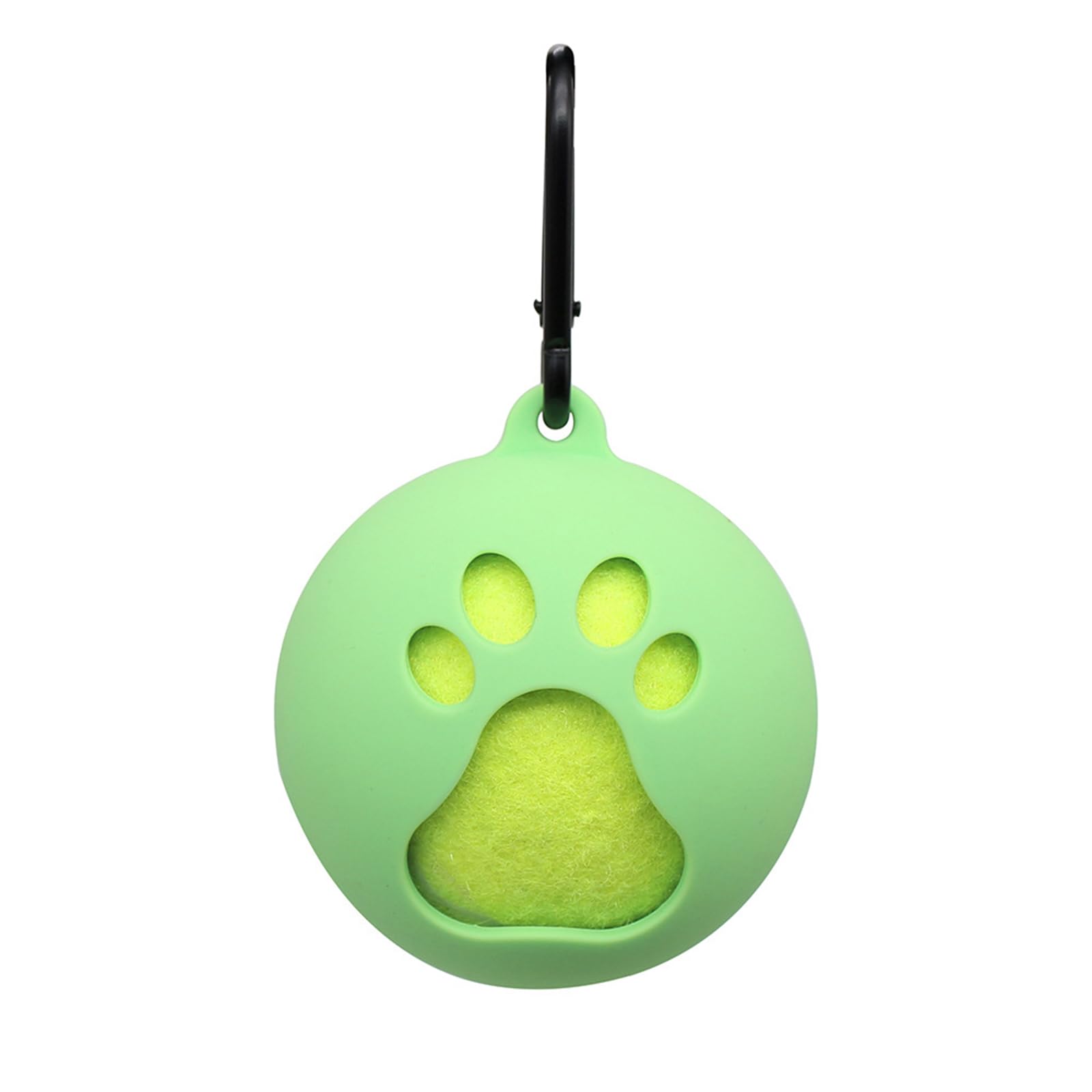 GuoQiao Lightweight Tennis Ball Holder with Dog Leash Attachment Hands-Free Pet Ball Cover Holder Portable Tennis Ball Clip